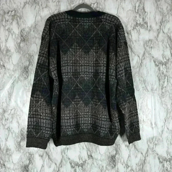 Cortina Italia Sweater Mens Large Made in Italy Wool Blend - Picture 2 of 4